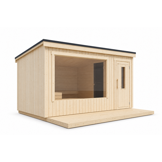 Modular Outdoor Sauna Kalle L — angle view 2