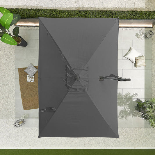 Apollo Cantilever Parasol | Multiple Sizes | Beige & Grey