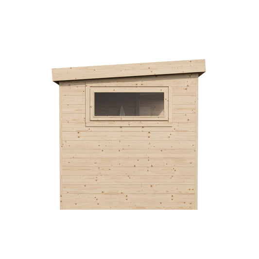 Multiroom Log Sauna Anita — front view