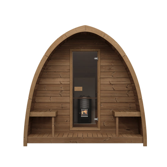 Outdoor Sauna Pod 300 — front view