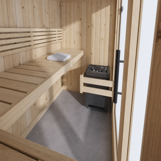 Indoor Home Sauna Small — side view