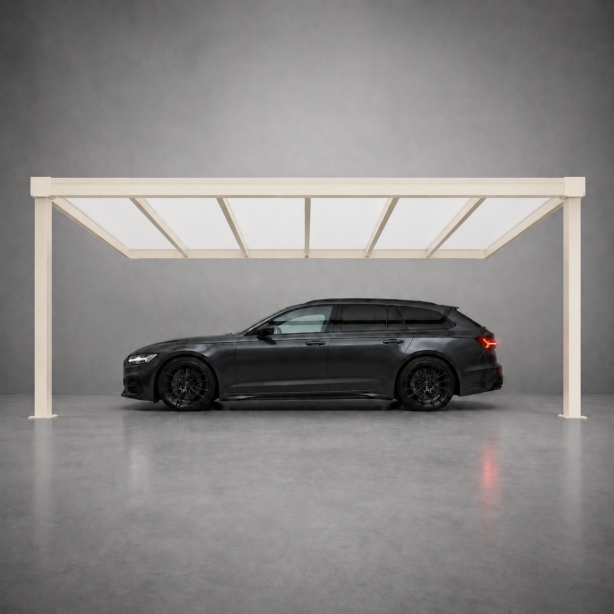 Aluminium Carport | The Tetto | Modular Interlinkable | Multiple Roof & Post Styles | Wall Mounted or Freestanding | Bespoke Configurations