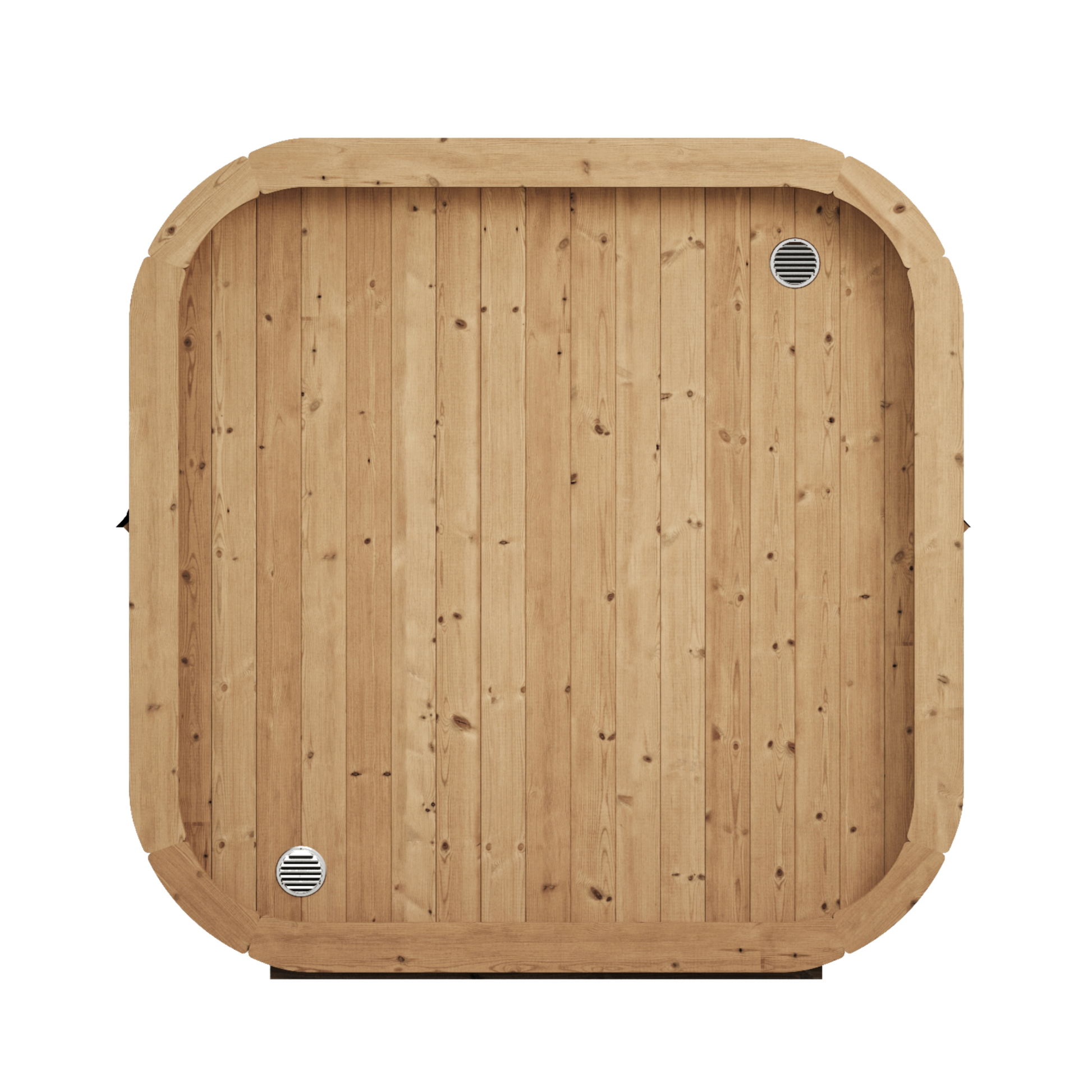 beacon 200 classic 6 person outdoor cube sauna cutaway render