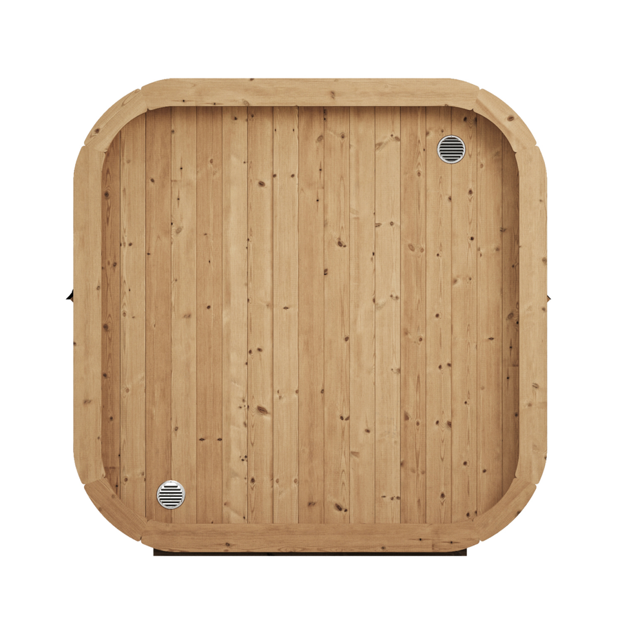 beacon 200 classic 6 person outdoor cube sauna cutaway render