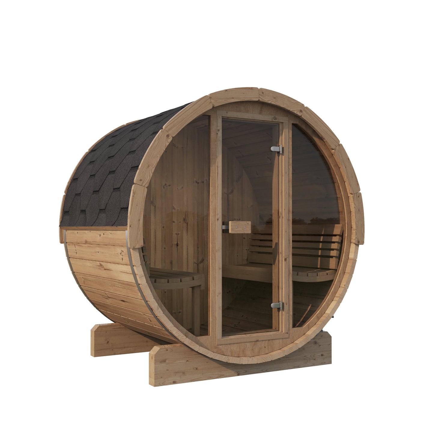 Charnia 160 Mini 2 Person Outdoor Barrel Sauna