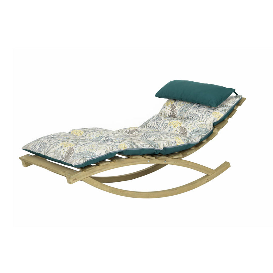 rocking sun lounger product exterior view — view 2