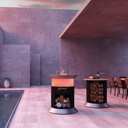 glammfire alba grill product exterior view