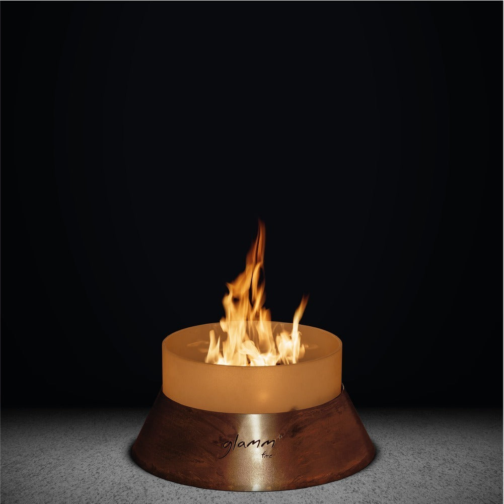 glammfire alba small fire pit product exterior view — view 2