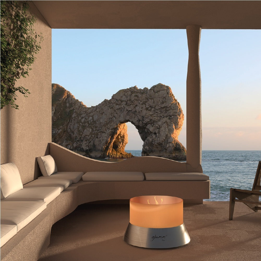 glammfire alba fire pit product exterior view