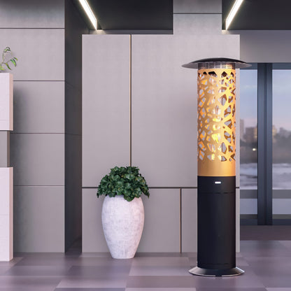 glammfire bliss hyperion gas heater product exterior view