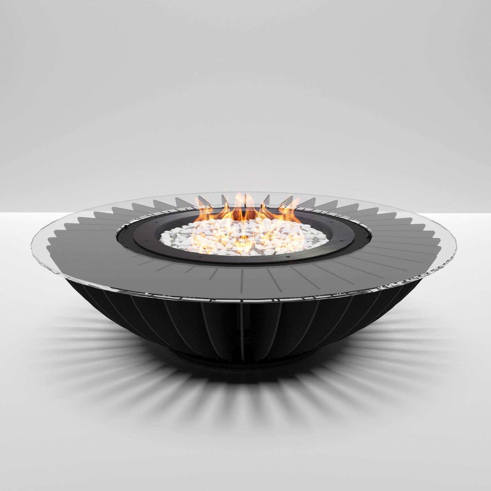 glammfire cosmo fire pit product exterior view