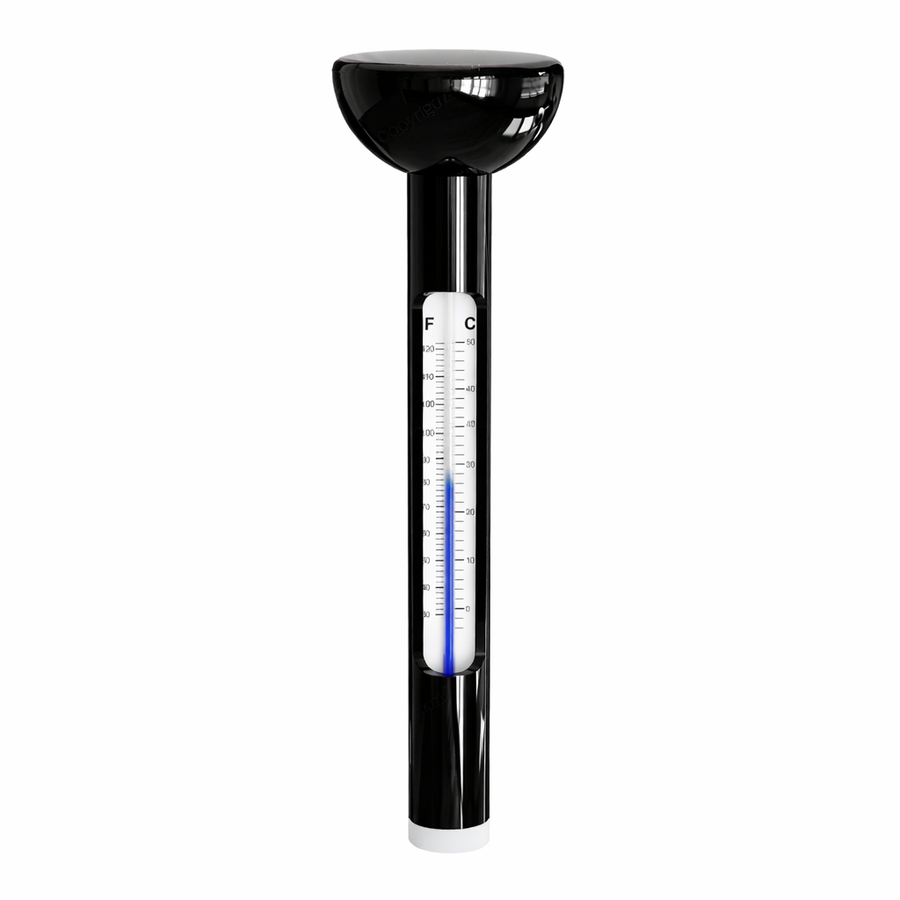 Floating temperature gauge — front view