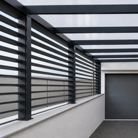 Louvred Side Panel | Deponti | Fixed or Rotatable | Adjustable Privacy & Solar Control | Aluminium Veranda Pergola Side Element