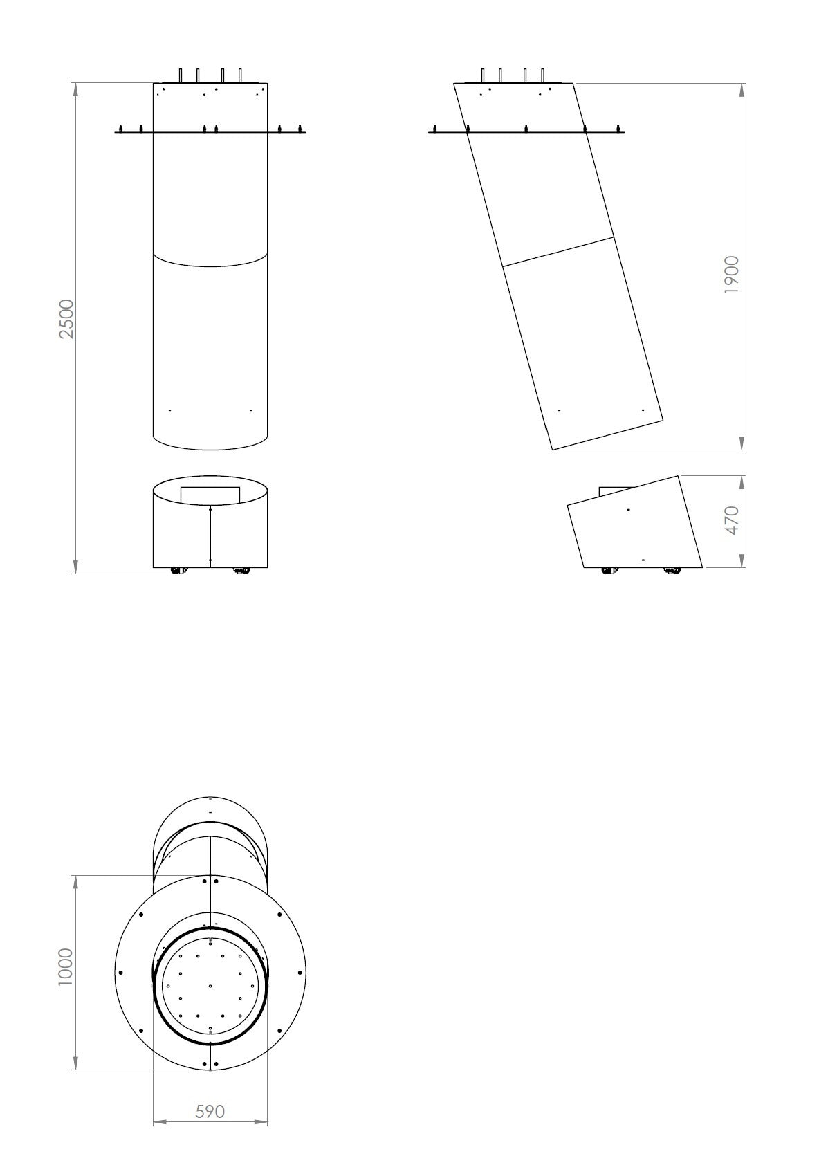 glammfire contour 13 suspended fire product exterior view — view 8