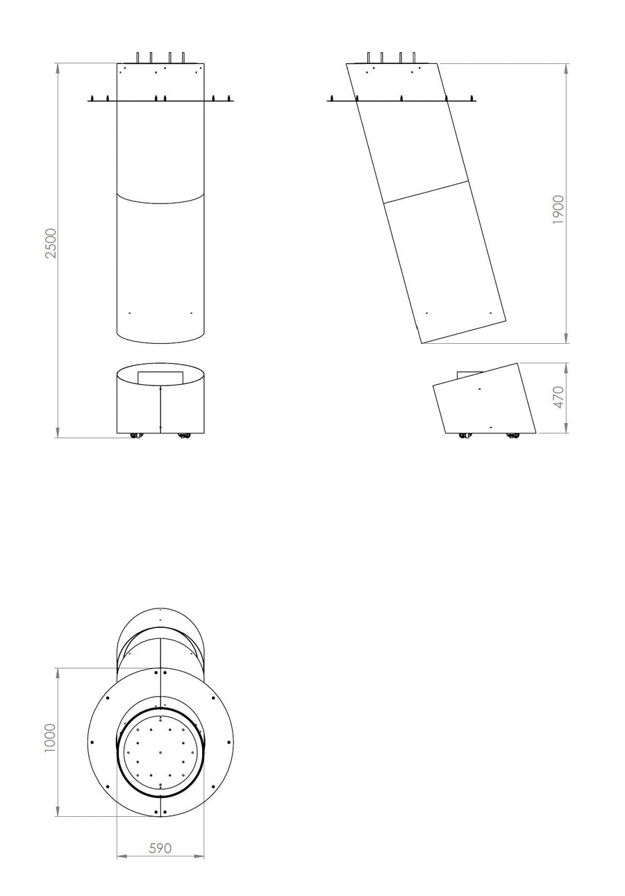 glammfire contour 13 suspended fire product exterior view — view 8