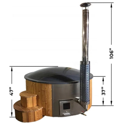 Broome 200 Deluxe 4-5 Person Wood Fired Hot Tub
