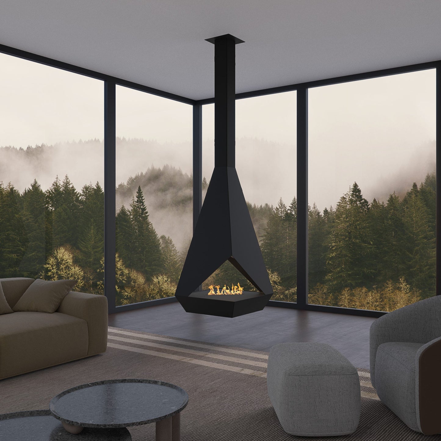glammfire eudoxus suspended fire product exterior view
