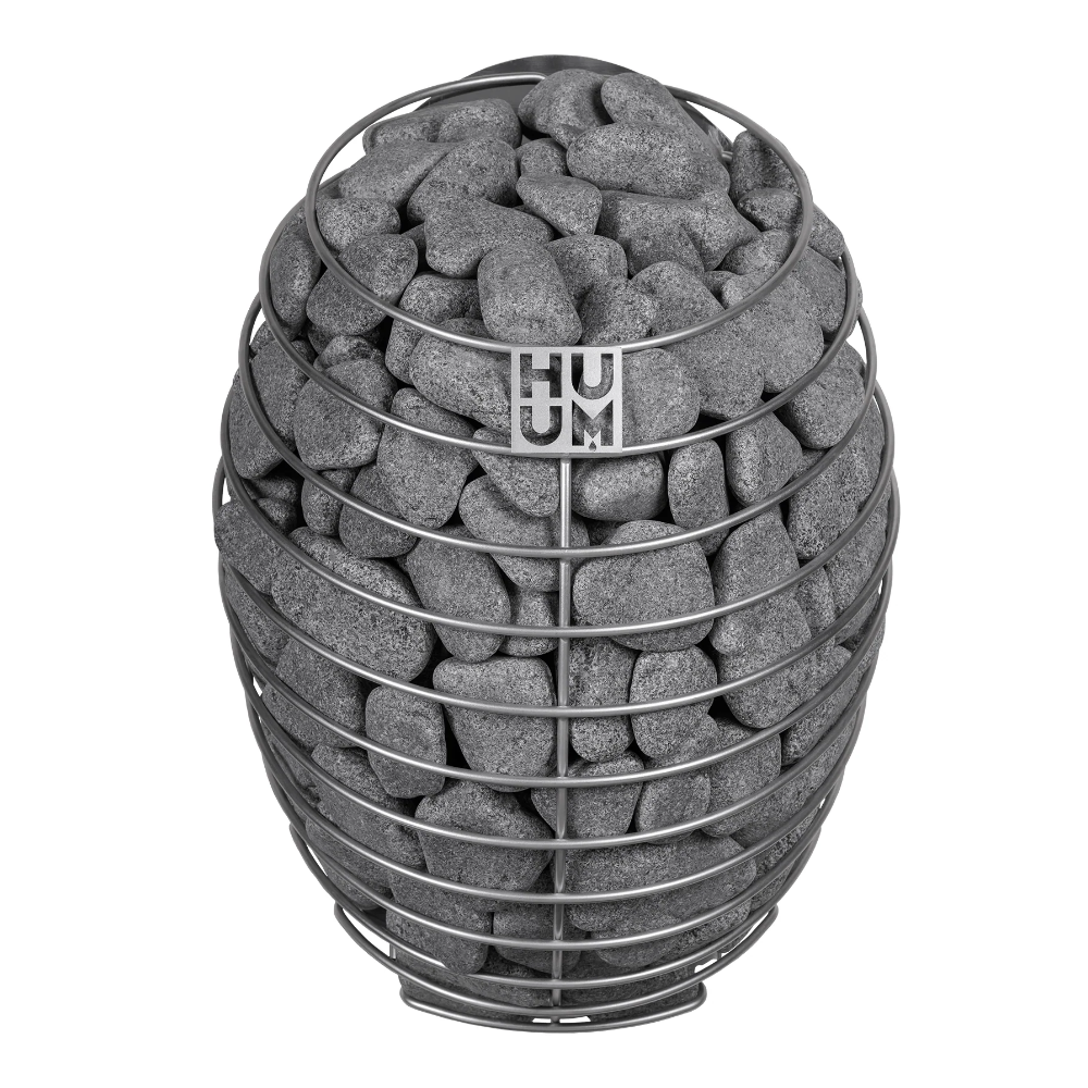 HUUM Drop 6kW Electric Sauna Heater with WiFi and Stones — front view