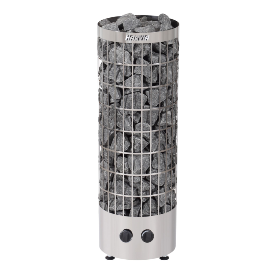 Harvia Cilindro PC90 Electric Sauna Heater Set 9kW — Tall Stone Column