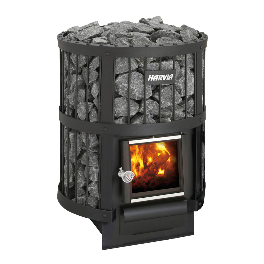 Harvia Legend 150 Wood Burning Sauna Heater Set — Stone-Filled