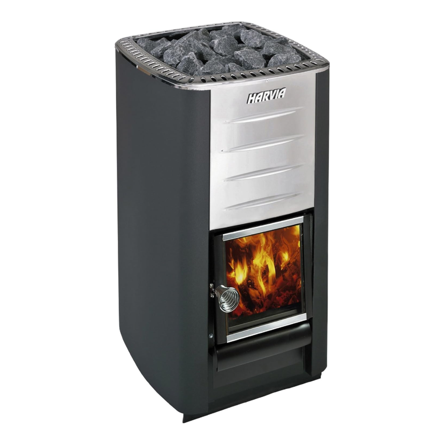 Harvia M Series Wood Burning Sauna Heater Set — Small Rooms