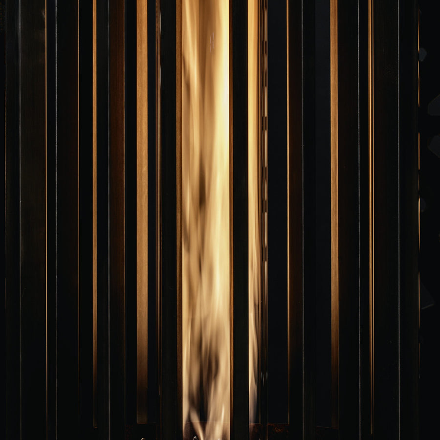 glammfire hedges hyperion gas heater product exterior view — view 2