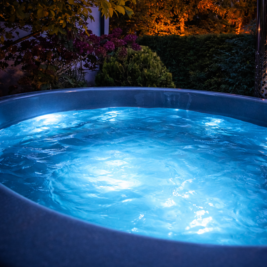 Hot tub LED lighting kit — front view