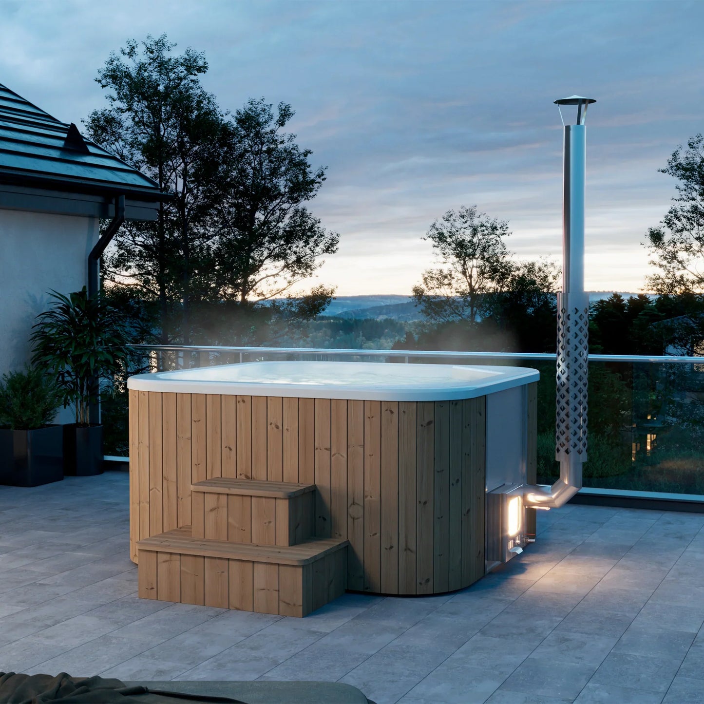 Solis 200 4-5 Person Wood Fired Hot Tub