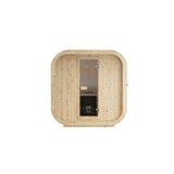 Cube Sauna Icon 200 S — Spruce Sauna for Group Use, 2m — spruce — front view 1