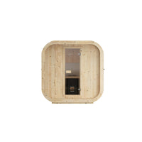 Cube Sauna Icon 200 S — Spruce Sauna for Group Use, 2m — spruce — front view 1