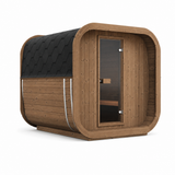 Cube Sauna Icon 220 XL — Wider Thermowood Sauna, Room to Move 2.2m — thermowood — angle view 1