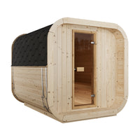Cube Sauna Icon 250 S — Longest Standard Spruce Cube Sauna, 2.5m — spruce — angle view 1