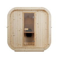 Cube Sauna Icon 250 S — Longest Standard Spruce Cube Sauna, 2.5m — spruce — front view 1