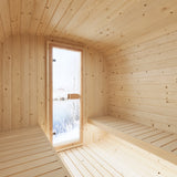 Cube Sauna Icon 250 S — Longest Standard Spruce Cube Sauna, 2.5m — spruce — side view 3