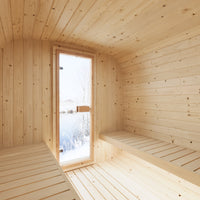 Cube Sauna Icon 250 S — Longest Standard Spruce Cube Sauna, 2.5m — spruce — side view 3