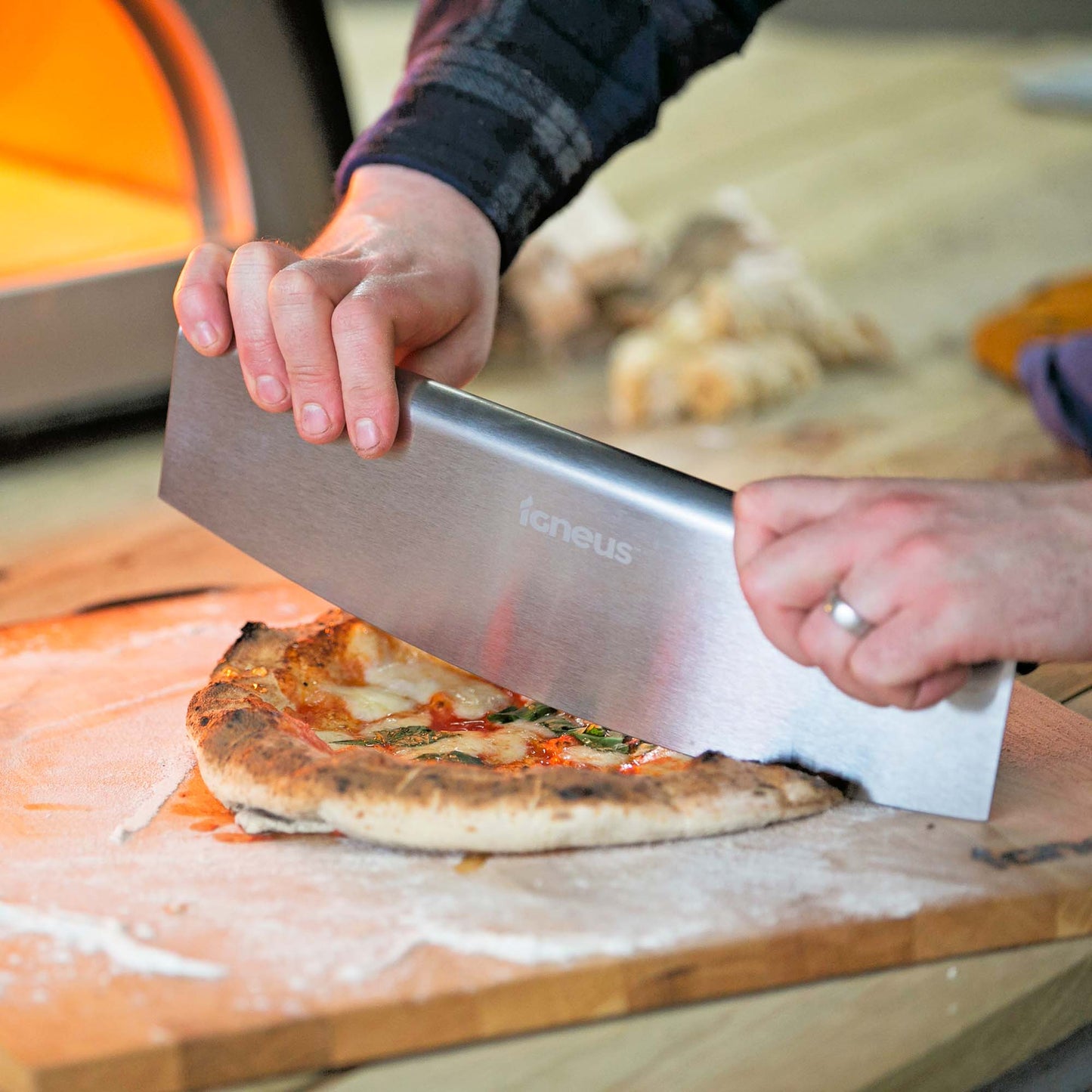igneus pro 85cm 5 part toolset pizza oven accessory bundle product exterior view — view 11