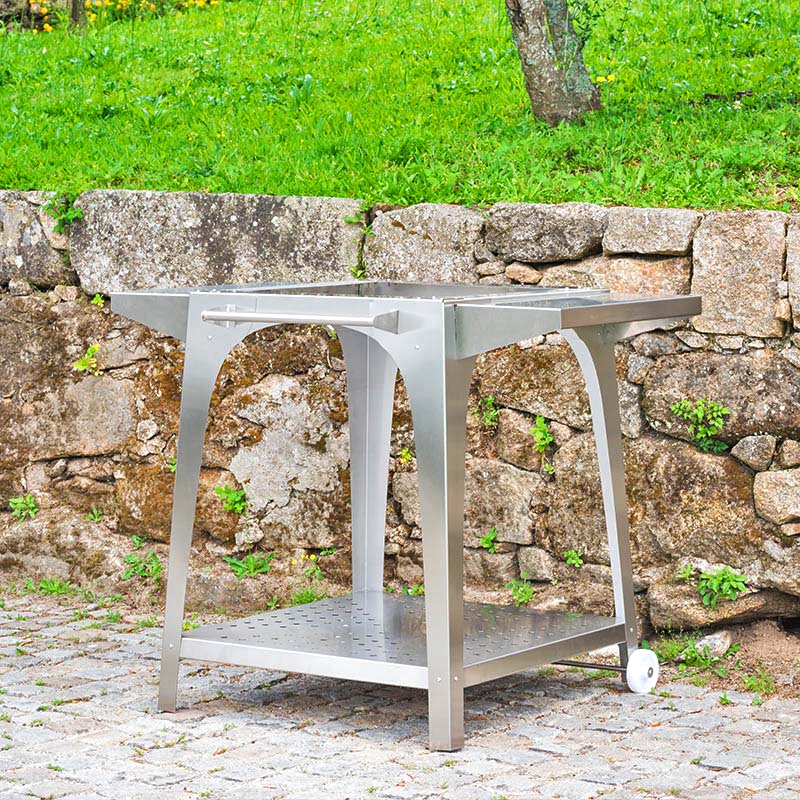igneus pizza oven stands lifestyle exterior view