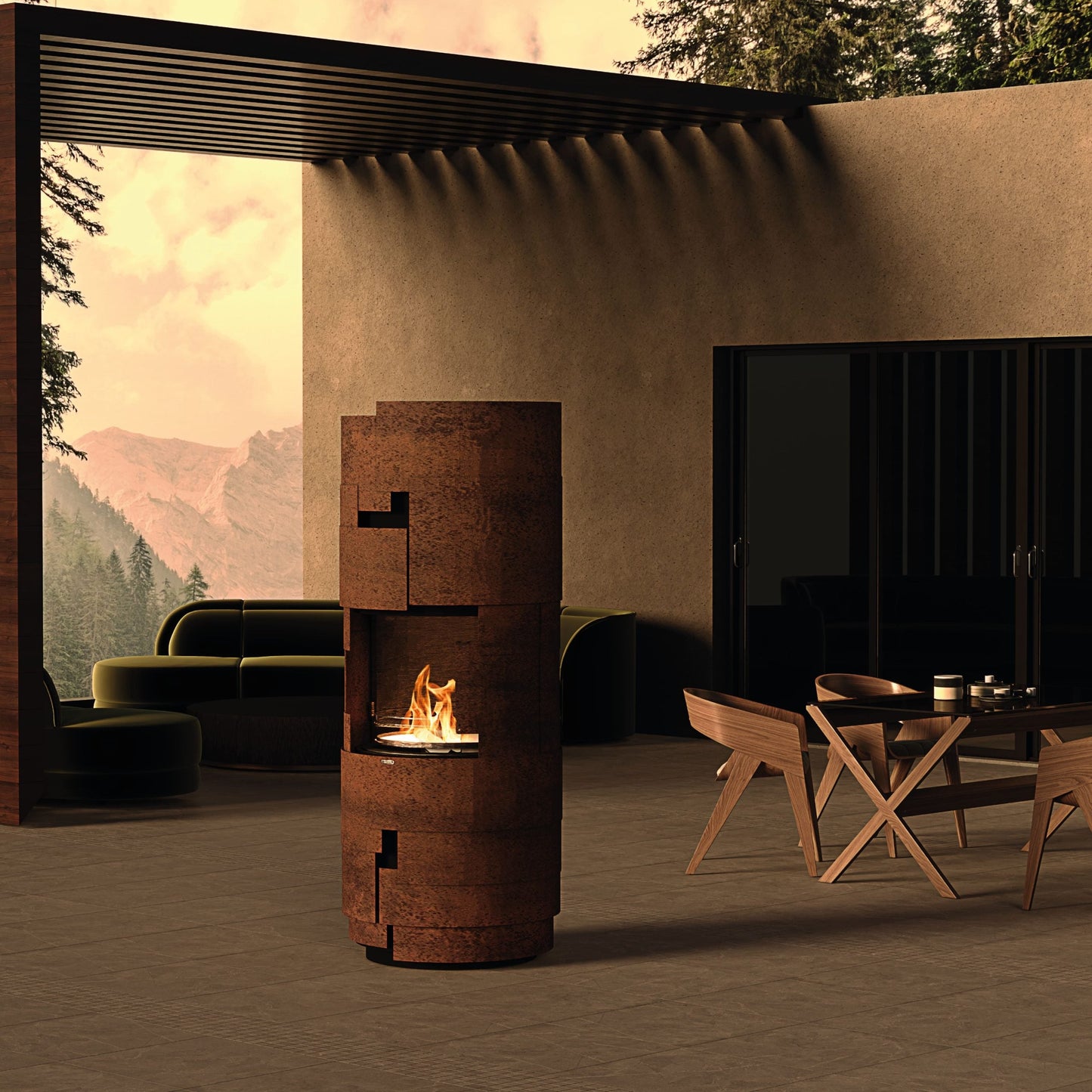glammfire intermezzo barbecue product exterior view