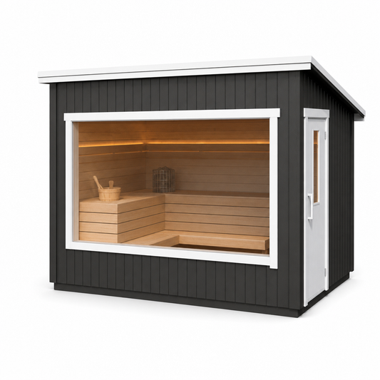 Modular Outdoor Sauna Kalle — angle view
