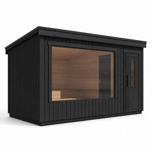 Modular Outdoor Sauna Kalle L — angle view