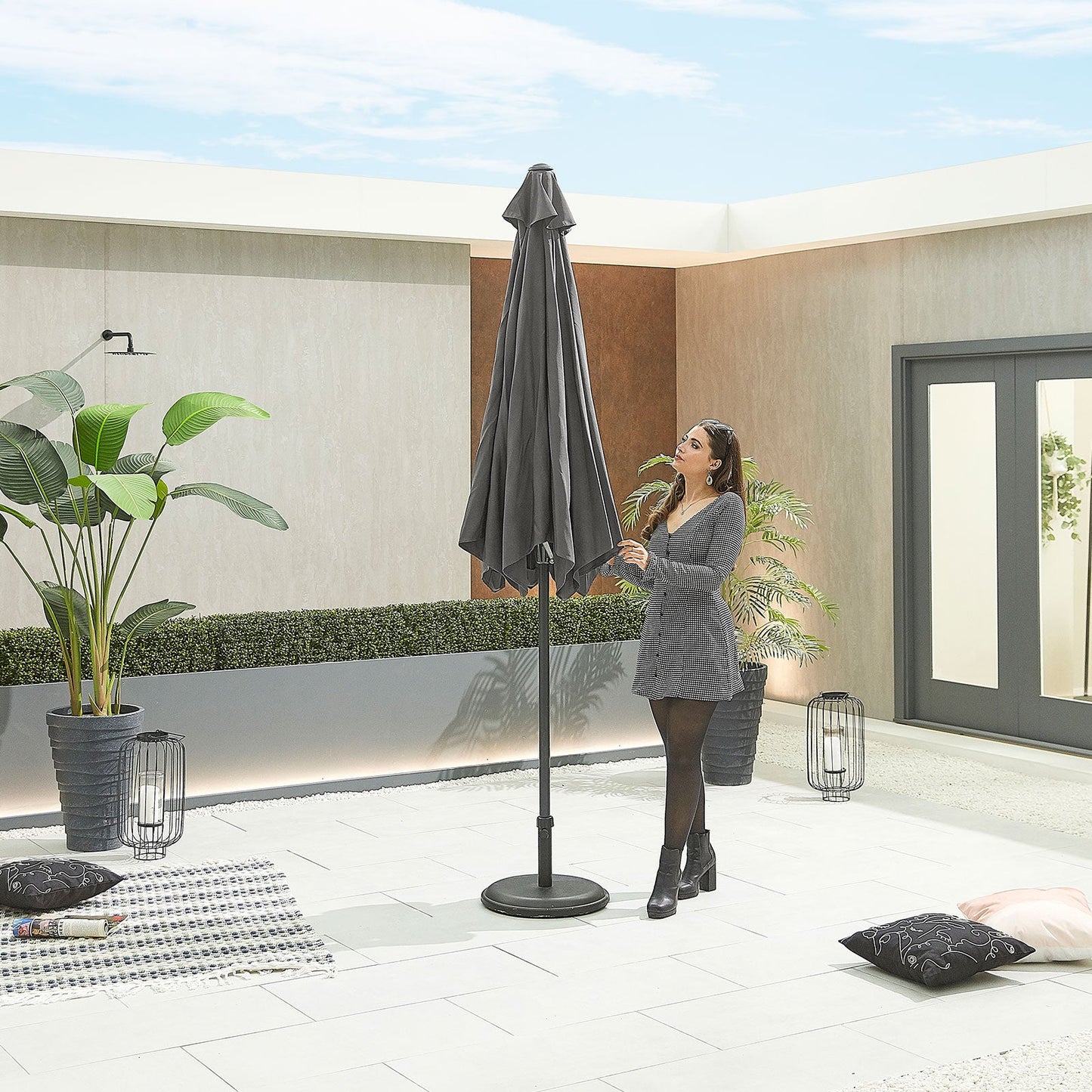 Antigua Aluminium Parasol | Multiple Sizes & Colours