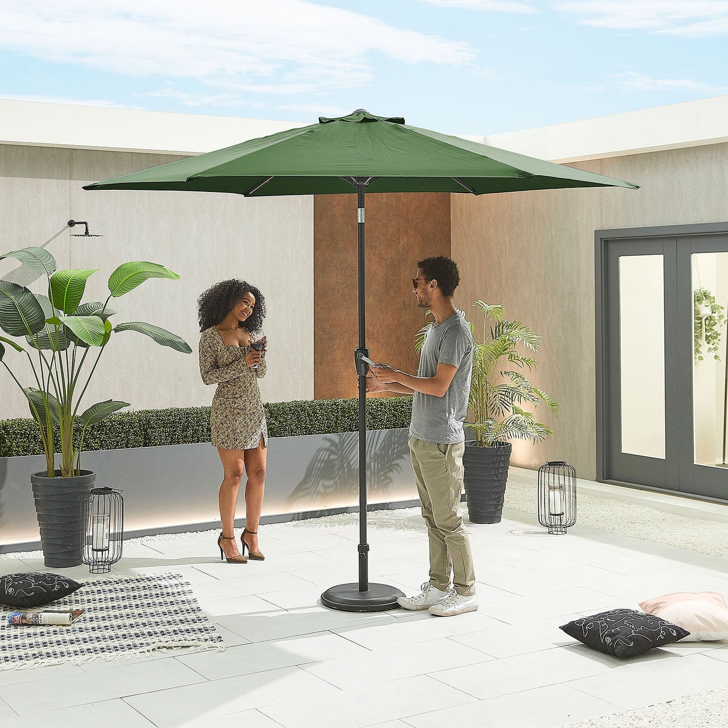Antigua Aluminium Parasol | Multiple Sizes & Colours