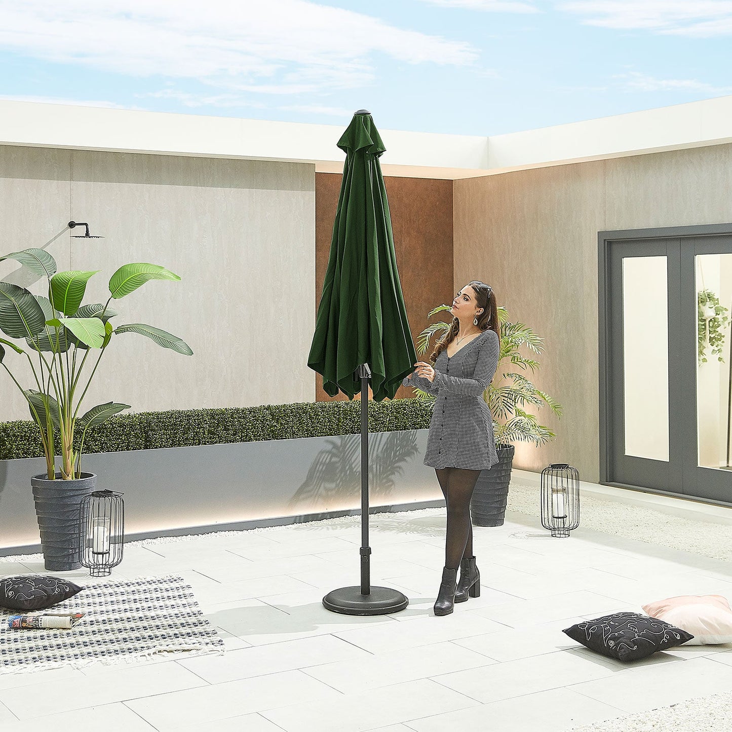Antigua Aluminium Parasol | Multiple Sizes & Colours