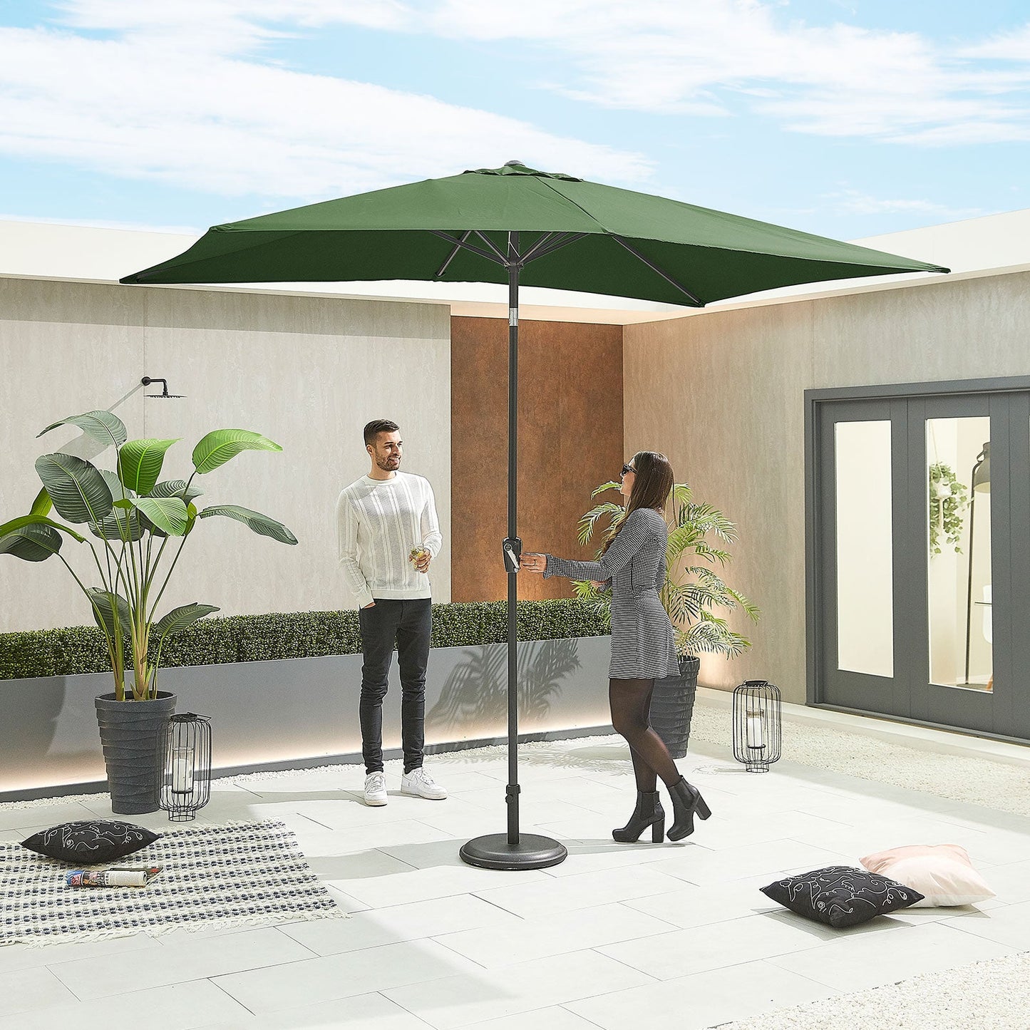 Antigua Aluminium Parasol | Multiple Sizes & Colours