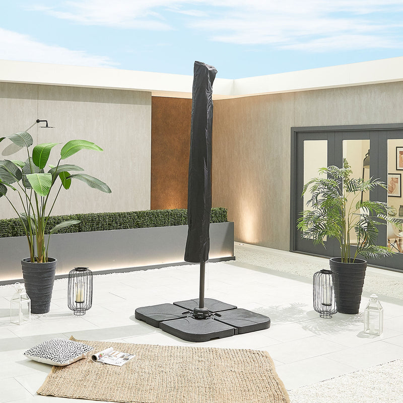 Apollo Cantilever Parasol | Multiple Sizes | Beige & Grey