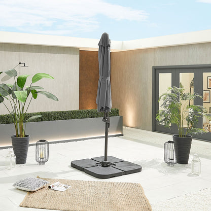 Apollo Cantilever Parasol | Multiple Sizes | Beige & Grey