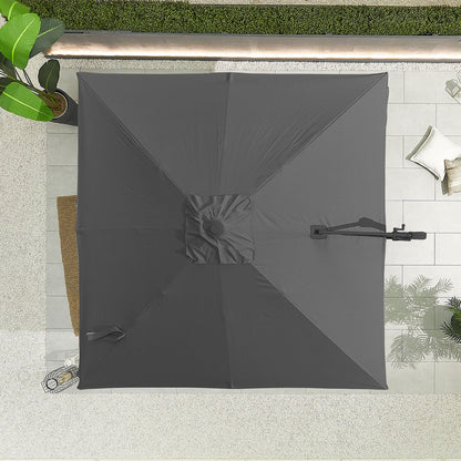 Apollo Cantilever Parasol | Multiple Sizes | Beige & Grey