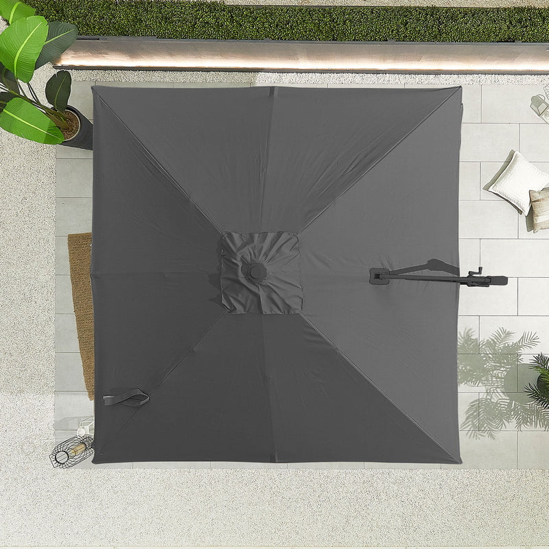 Apollo Cantilever Parasol | Multiple Sizes | Beige & Grey