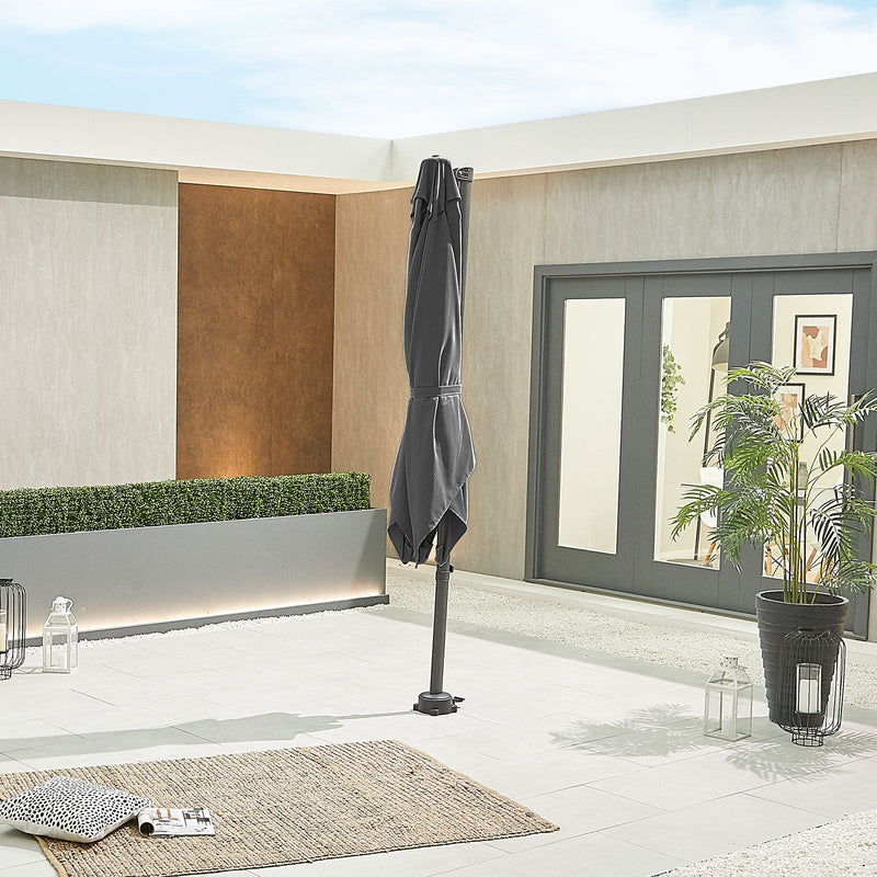 Apollo Cantilever Parasol | Multiple Sizes | Beige & Grey