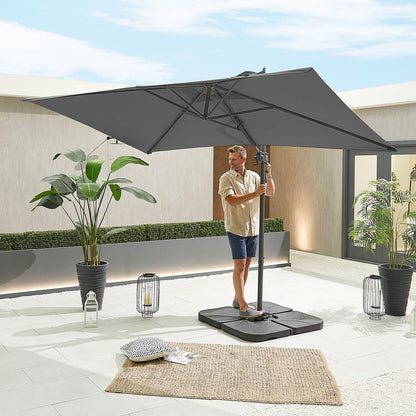 Apollo Cantilever Parasol | Multiple Sizes | Beige & Grey